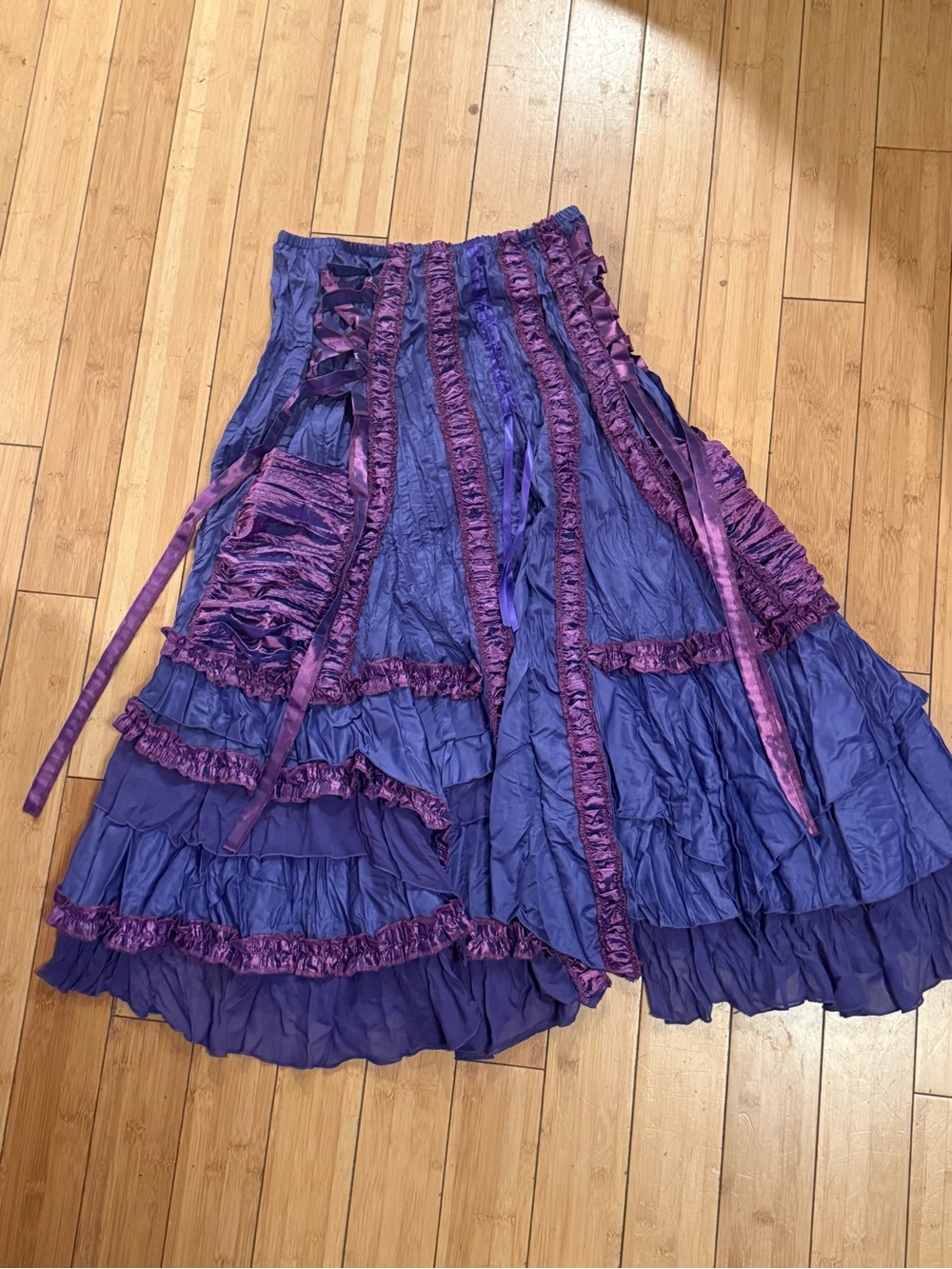 FAIRY PIRATE Ruffled Tiered Women's Skirt - Picture 2 of 2
